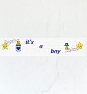 ΦΑΣΑ ΜΠΕΜΠΕ ΑIΝΤΑ ΠΟΛΥΧΡΩΜΗ ΚΩΔ. 7306 "IT'S A BOY"