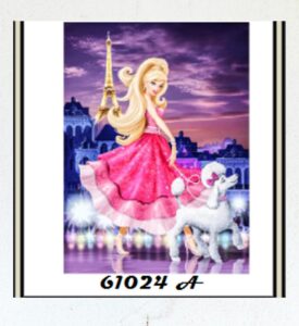 DIAMOND PAINTING ΜΕ ΧΑΝΤΡΕΣ 20Χ30cm ΚΩΔ. 61024 BARBIE ΒΑΣΙΛΙΣΣΑ ΤΗΣ ΜΟΔΑΣ