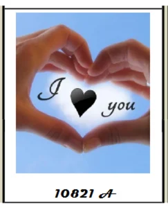 DIAMOND PAINTING ΜΕ ΧΑΝΤΡΕΣ 20Χ30cm ΚΩΔ.10821 I LOVE YOU