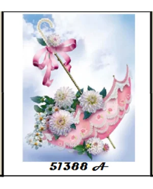 DIAMOND PAINTING ΜΕ ΧΑΝΤΡΕΣ 20Χ30cm ΚΩΔ.51388 ΟΜΠΡΕΛΑ ΜΕ ΛΟΥΛΟΥΔΙΑ