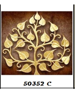 DIAMOND PAINTING ΜΕ ΧΑΝΤΡΕΣ 30Χ30cm ΚΩΔ.50352 ΧΡΥΣΑ ΦΥΛΛΑ