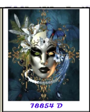 DIAMOND PAINTING ΜΕ ΧΑΝΤΡΕΣ 30Χ40cm ΚΩΔ.78854D ΒΕΝΕΤΣΙΑΝΙΚΗ ΜΑΣΚΑ