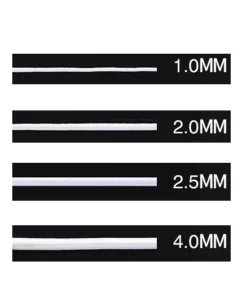 ΛΑΣΤΙΧΟ ΣΤΡΟΓΓΥΛΟ ΛΕΥΚΟ-ΜΑΥΡΟ ΑΠΟ 1mm-4mm
