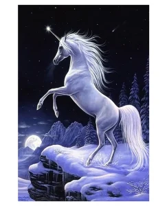 DIAMOND PAINTING ΜΕ ΧΑΝΤΡΕΣ 20Χ30cm ΚΩΔ.51217 ΜΟΝΟΚΕΡΟΣ ΤΗ ΝΥΧΤΑ