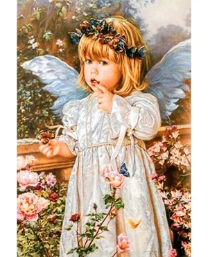 DIAMOND PAINTING ΜΕ ΧΑΝΤΡΕΣ 20Χ30cm ΚΩΔ.10309 ΑΓΓΕΛΑΚΙ