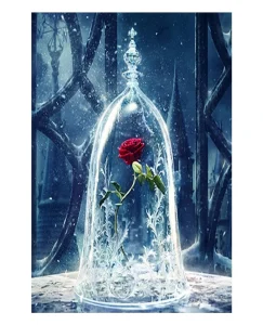 DIAMOND PAINTING ΜΕ ΧΑΝΤΡΕΣ 20Χ30cm ΚΩΔ.11007 ΤΡΙΑΝΤΑΦΥΛΛΟ ΣΤΗ ΓΥΑΛΑ