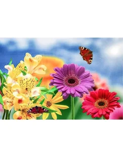 DIAMOND PAINTING ΜΕ ΧΑΝΤΡΕΣ 20Χ30cm ΚΩΔ.60677 ΛΟΥΛΟΥΔΙΑ