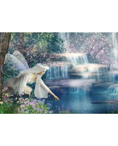 DIAMOND PAINTING ΜΕ ΧΑΝΤΡΕΣ 20Χ30cm ΚΩΔ.60747 ΝΕΡΑΙΔΑ ΣΤΟ ΠΟΤΑΜΙ