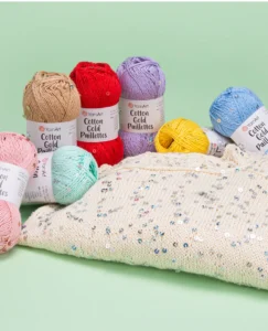 YARNART COTTON GOLD PAILLETES - Image 2