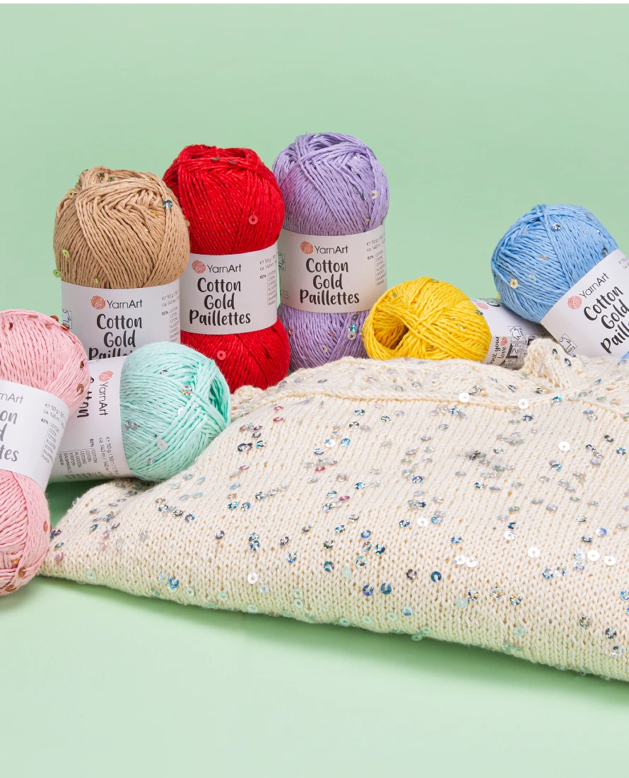 kaiti-ergoxeira-vamvakera-mallia-pleksimatos-yarnart-cotton-gold-pailletes-2.