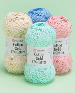 YARNART COTTON GOLD PAILLETES - Image 4
