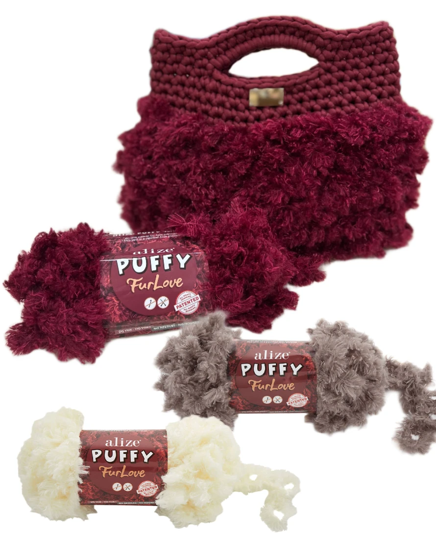 kaiti-ergoxeira-akrylika-mallia-pleksimatos-fantezi-alize-puffy-furlove-model Alize Puffy Furlove – Απαλό Γούνινο Νήμα - Image 1