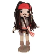 ΧΕΙΡΟΠΟΙΗΤΟ ΠΛΕΚΤΟ ΚΟΥΚΛΑΚΙ AMIGURUMI - JACK Ο ΠΕΙΡΑΤΗΣ